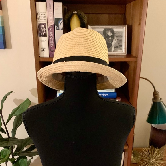 Target Fedora Straw Hat with Black Band - Picture 2 of 4